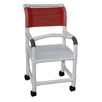 MJM Standard Shower Chair With Flat Stock Seat and Lap Security Bar