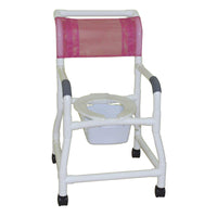 MJM Standard Shower Chair with Flared Stability and Commode Pail