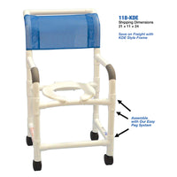 MJM Knockdown Shower Chair with Optional Carrying Bag