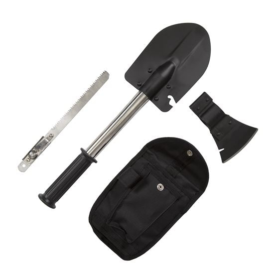 MayDay Stansport 6-In-1 Folding Survival Shovel with Multi-Tool Utility