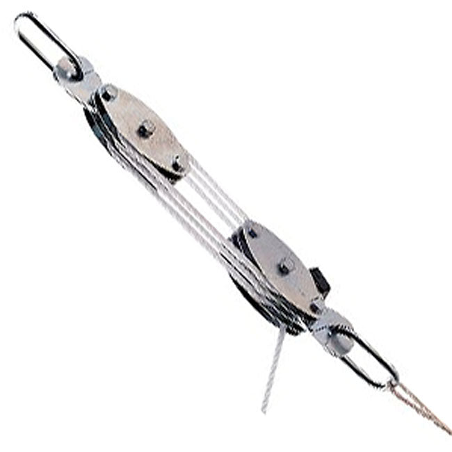 Heavy-Duty Steel Pulley Hoist Mechanical Advantage System (3-Pack)