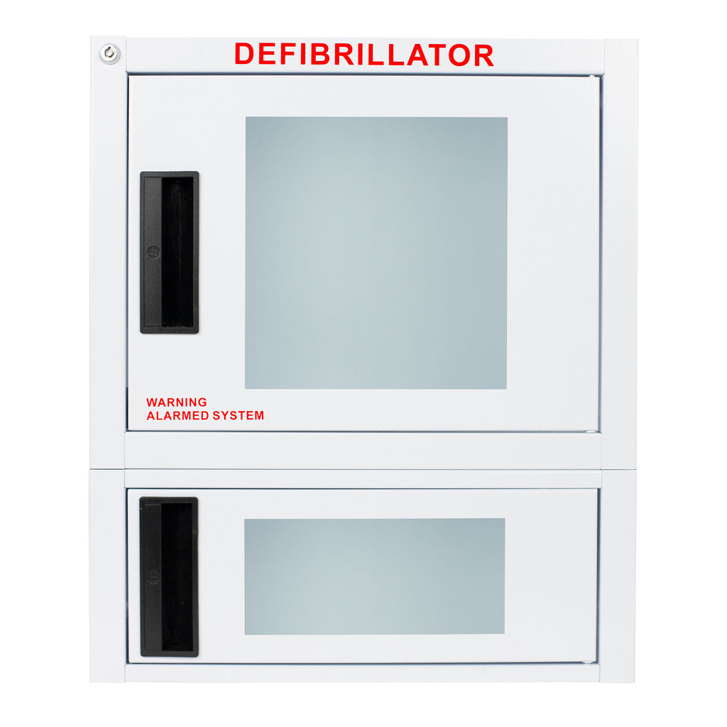 Cubix Safety Large Universal AED and Medical Kit Cabinet with Integrated Alarm