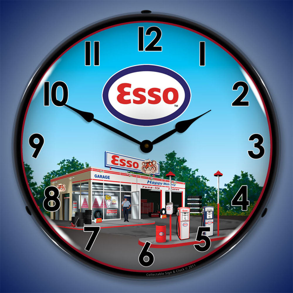 Esso Station 14" LED Wall Clock