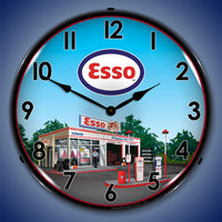 Esso Station 14" LED Wall Clock