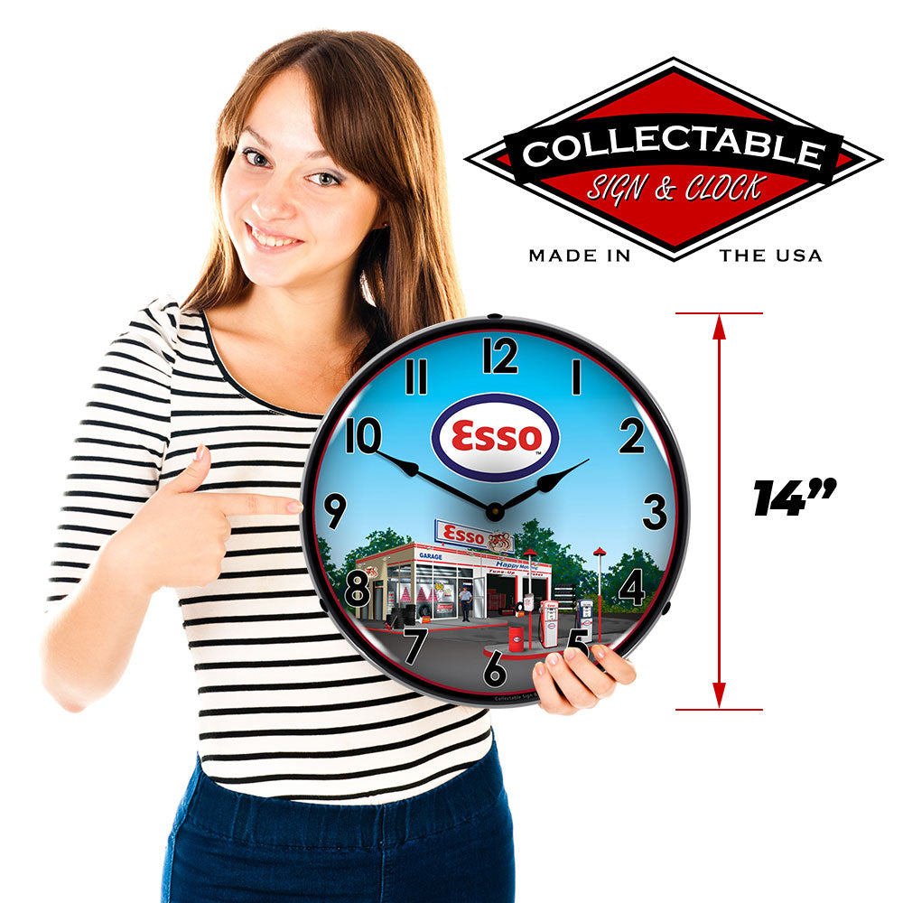 Esso Station 14" LED Wall Clock