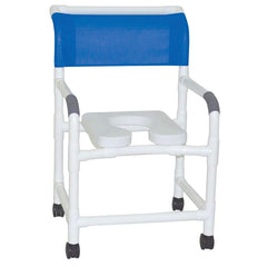MJM 22" Wide Shower Chair with Soft Seat, 375 lb Capacity