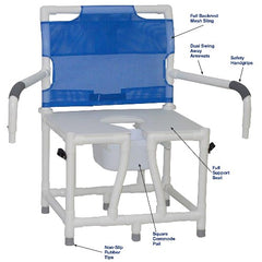 ConvaQuip Model 124-C10-DDA Bariatric Bedside Commode