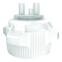 Justrite Carboy Cap, 83mm, Open Top with Adapter, Two 1/4" Molded-In Hose Barbs and Vent