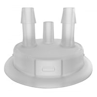 Justrite Adapter for Carboy Cap, 53mm, With Two Molded-In Hose Barbs and Vent
