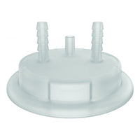 Justrite Adapter for Carboy Cap, 83mm, With Two Molded-In Hose Barbs and Vent