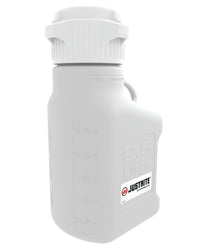 Justrite Carboy, 2.5 L, High Density Polyethylene (HDPE), 83 mm Cap