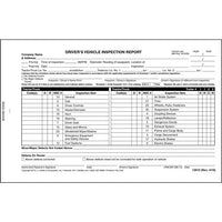 JJ Keller 2-Ply Canadian Driver's Vehicle Inspection Report, Carbonless - Stock