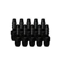 Justrite Fittings, 1/8-In MNPT, 1/4-In HOSE BARB (10 Per Pack)