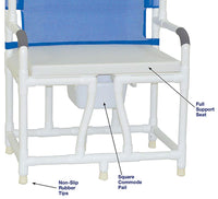 ConvaQuip Bariatric Bedside Commode With Cushion Seat