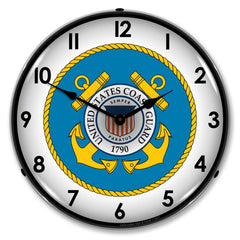 1790 US Coast Guard 14" LED Wall Clock