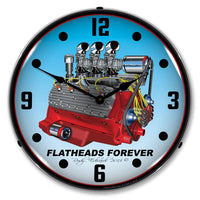 Flatheads Forever 14" LED Wall Clock