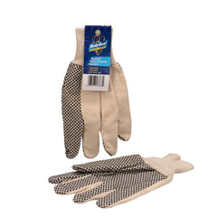 First Aid Only 1 Pair Dotted Cotton Gloves, Large Size