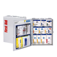 First Aid Only 25 Person Medium Metal Smart Compliance Food Service First Aid Cabinet without Medications
