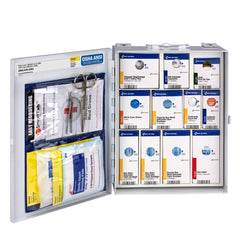 First Aid Only 25 Person Medium Metal Smart Compliance Food Service First Aid Cabinet without Medications