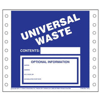 JJ Keller Universal Waste Labels (Pack of 500)