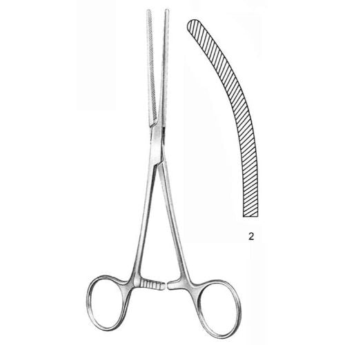 Jorgensen Labs J0135CW Baby Doyen Intestinal Clamp Curved German