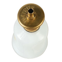 Justrite 4 Ounce Plastic Dispensing Can, Brass Dispenser Valves, Translucent