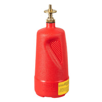 Juistrite 1 Quart Plastic Dispensing Can, Brass Dispenser Valves