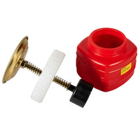 Justrite 1 Quart Plastic Plunger Dispensing Can, Perforated Pan Screen Serves as Flame Arrester