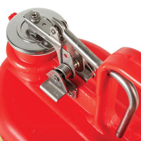 Justrite Gallon Plastic Safety Can For Flammables, Oval, Stainless Steel Hardware, Flame Arrester