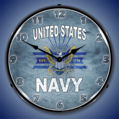 United States Navy 14" LED Wall Clock