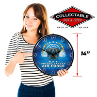 United States Air Force 14" LED Wall Clock