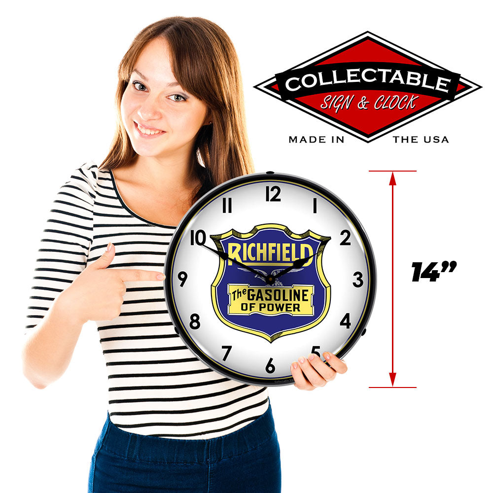Richfield The Gasoline of Power 14" LED Wall Clock