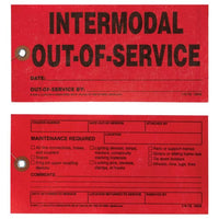 JJ Keller Intermodal Out-of-Service Tag (Pack of 50)
