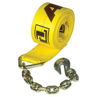 JJ Keller Winch Strap with Chain Anchors