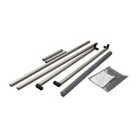 Justrite 3' X 4' Counter/Desktop Workspace Cough And Sneeze Guard, PVC In Aluminum Frame