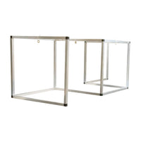 Justrite 7' X 2' Rectangular Breakroom Workspace Cough And Sneeze Guard, PVC In Aluminum Frame