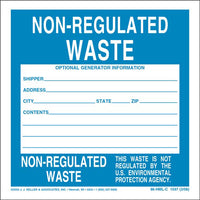JJ Keller Non-Regulated Waste Labels (Pack of 500)