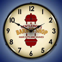 A Gentlemen's Barber Shop 14" LED Wall Clock