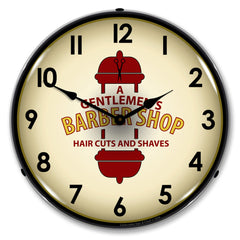 A Gentlemen's Barber Shop 14" LED Wall Clock