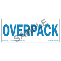 JJ Keller Overpack Package Markings, Poly (Pack of 500)