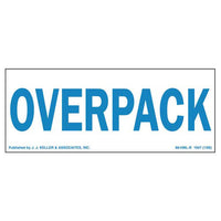 JJ Keller Overpack Package Marking, Paper Blue Ink (Pack of 500)