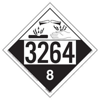 J.J. Keller 3264 Placard - Class 8 Corrosive