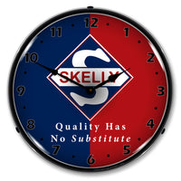 Skelly "Quality Has No Substitute" 14" LED Wall Clock