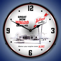 Ashland Oil Products "Makes Your Engine Come Alive" 14" LED Wall Clock