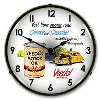 Veedol Motor Oil 14" LED Wall Clock