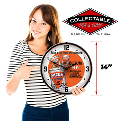 Oilzum HP Racing Oil 14" LED Wall Clock