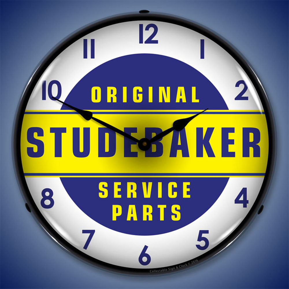 Original Studebaker Service Parts 14" LED Wall Clock