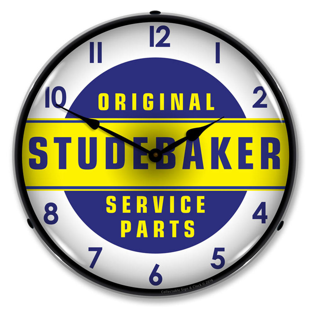 Original Studebaker Service Parts 14" LED Wall Clock