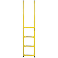 JJ Keller STEP-A-SIDE Trailer Ladder, Safety Yellow