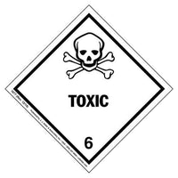 JJ Keller Class 6 Toxic Labels, Paper, 500 Labels and Roll (Pack of 500)